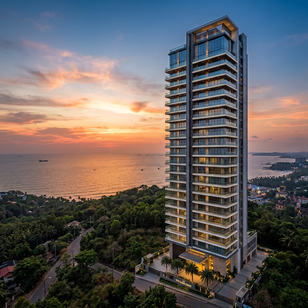 A soaring residence overlooking the Arabian Sea
